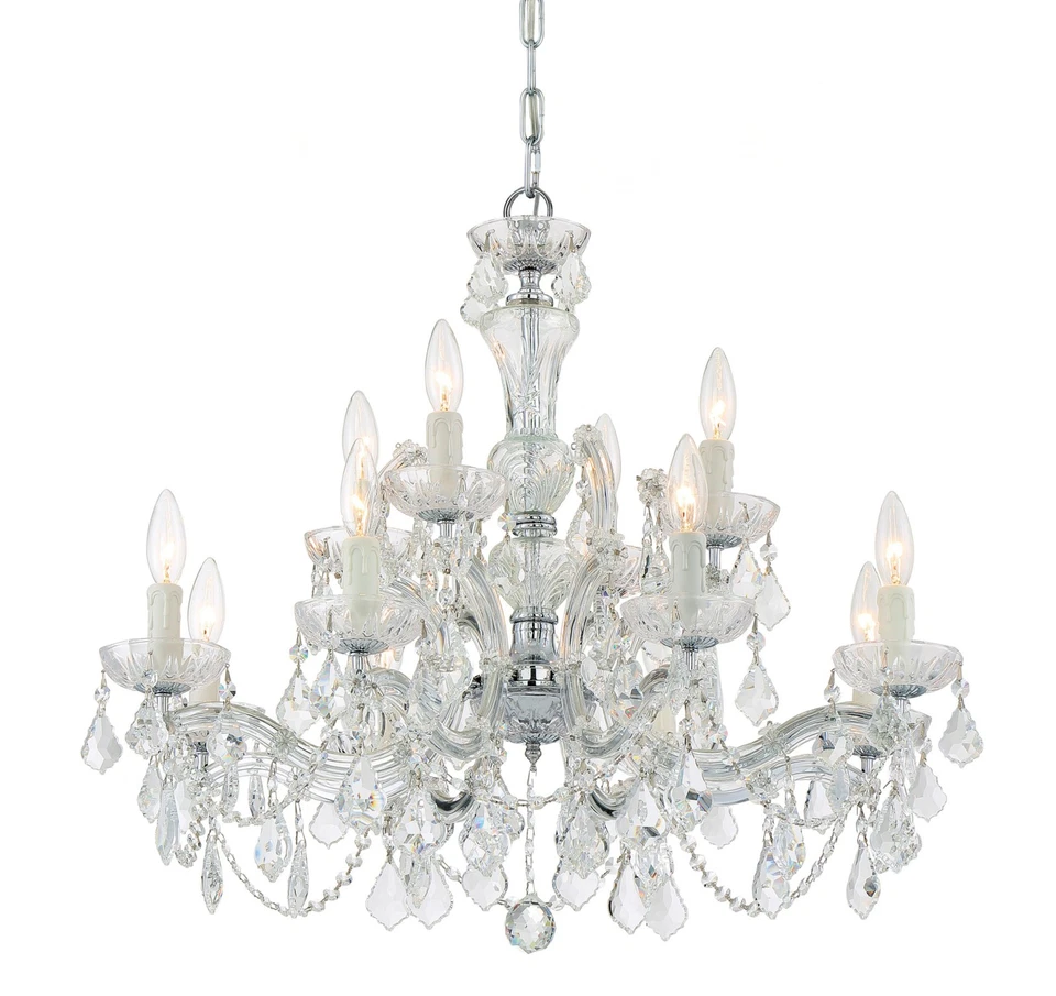 Crystorama Lighting Group 4479-CL-SAQ Maria Theresa 12 luces 29"W - Cromo Foto 1 de 4