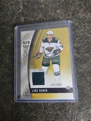 2017-18 SP Game Used Authentic Rookies Jersey 245/399 Luke Kunin Card# 164 - Image 1 of 2
