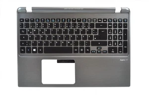 Acer NSK-R3JBC 0G Original Tastatur inkl. Topcase DE (deutsch) schwarz/silber mi - Afbeelding 1 van 2