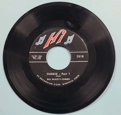 1959 Bill Black's Combo Vinyl 45 RPM Smokie - Part 1 & 2, Hi Records 2018 - Image 1 of 4
