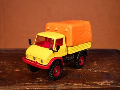 Corgi Toys 406 Mercedes Benz Unimog 406 yellow red diecast vintage selten rar - Bild 1 von 4