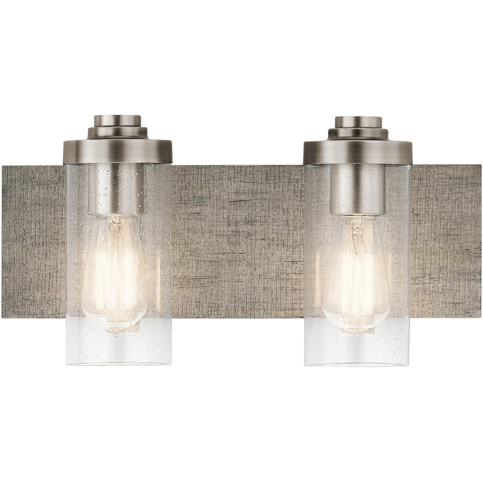 Luz de tocador de baño Kichler Lighting 45927CLP Dalwood clásica de peltre Foto 1 de 3