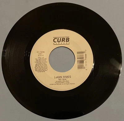Leann Rimes “ Big Deal / Leaving'S Not Leaving “ 45 Vinyl Record 7” Foto 1 de 2