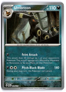 Juego de cartas coleccionables Pokémon Umbreon (Master Ball Pattern) 059/131 raro SV: Prismatic Evolutions - Imagen 1 de 2