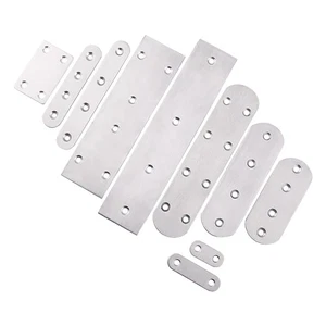 Placa de reparación de acero inoxidable plana recta fijación soporte de esquina de reparación - Imagen 1 de 21