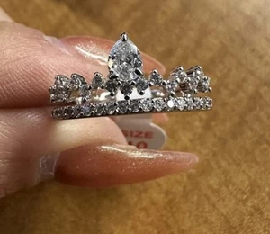 BP "The Perfect Addiction" RBP5954 Diamantato Zircone Rodiato Misura 10 - Foto 1 di 3