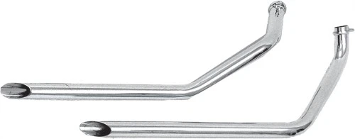 Paughco 1 3/4in. Slash-Cut 40in. Pipes without Heat Shields - Chrome 730E40 - Image 1 of 3