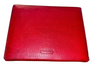 Due mazzi di carte da gioco Coach in custodia di pelle rossa rare - Foto 1 di 6