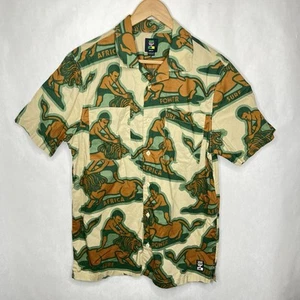 Vans X Mami Wata Shirt Men Medium Beige African Surf Button Down Classic Fit - Picture 1 of 16
