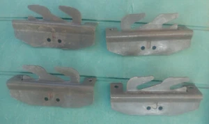 Set Of 4 Double Hook Rails Ends To Make Your Own Rails - Picture 1 of 6