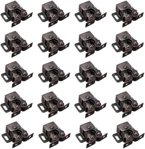 Cold Rolled Steel Cupboard Closet Cabinet Door Double Ball Roller Catch Latch 20 - Picture 1 of 11