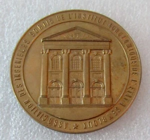 GEMBLOUX AGRONOMICAL UNIVERSITY BELGIUM - 50 Years Engineers Medal / Medallion - Picture 1 of 4