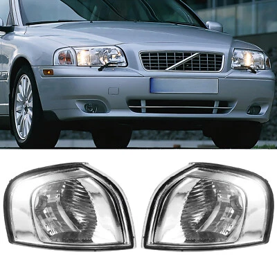 Pair Side Marker Corner Light Parking Turn Signal Assembly For Volvo S80 1999-06 - Image 1 of 4