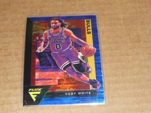 2020/21 Panini FLUX TARGET BLUE PULSAR PRIZM COBY WHITE BULLS #26