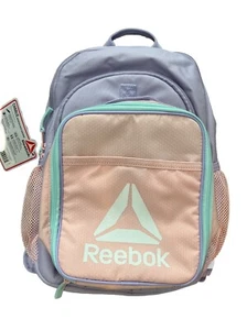 Reebok Kids Boys or Girls Charlie Backpack with Lunchbox, Lavender - Picture 1 of 5