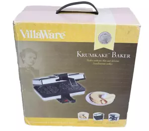 VillaWare Krumkake Baker Pizzelle Máquina de galletas escandinava 3900 - Imagen 1 de 4
