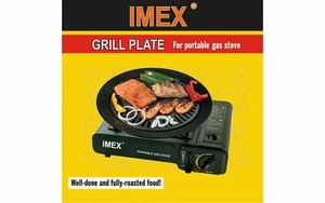 Gaskocher Ø32 cm BBQ Grillplatte für Gaskocher Grillaufsatz Campingkocher Campi - Bild 1 von 2