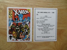 1990 MARVEL X-MEN COVERS SERIES 2 X-MEN ANNUAL 10 CARD SIGNED ART ADAMS WITH POA