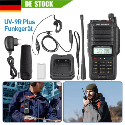 MARKENLOS Baofeng UV-9R Plus Walkie Talkie 15W 128CH VHF/UHF Handheld Zwei Wege Radio DHL~