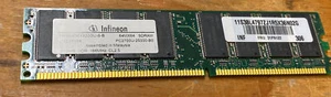 Infineon HYS64D64320GU-6-B Computer Memory Desktop 64MX64 SDRAM 512MB DD - Picture 1 of 5