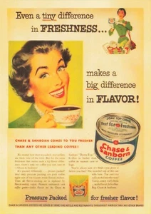 Postcard Advertising Chase & Sanborn Coffee 4x6 Modern Print - Picture 1 of 2