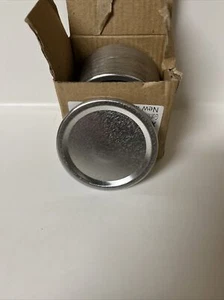 24 Ct - Einmachglasdeckel, normale Munddeckel, Einmachglasdeckel, silber 70 mm - Bild 1 von 4