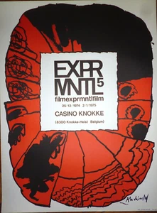 Alechinsky Pierre Original Plakat 1974 Abstrakte Kunst Knokke Film Festival - Bild 1 von 1