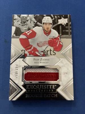 2019-20 Exquisite Collection Rookie Patches RP-FZ Filip Zadina Detroit Red Wings - Image 1 of 2