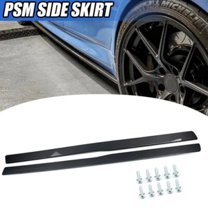 Carbon Black PSM Style Side Skirt Extension For BMW F82 F83 M4 F80 M3 2015-2020 - Foto 1 di 9