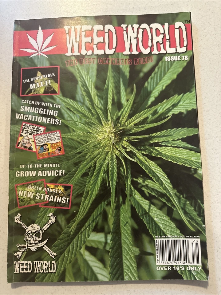 Weed World Magazine Issue #78 Smuggling Vacationers Grow Advice New Strains 2008 - Image 1 of 1