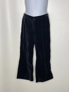 Talbots Kids Girls Black Velvet Pants Sz 4 - Picture 1 of 2