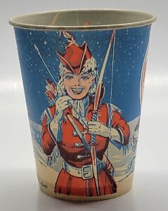 FROSTY TREAT ICE CREAM ICE PETER PAN DIXIE CUP BOW AND ARROW 