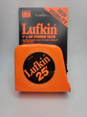 Lufkin Tape Measure Belt Clip Locking 25' x 1   HV125  MADE USA - Image 1 of 4