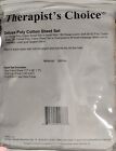 Therapist’s Choice XL Poly 3-Piece Cotton Sheet Set for Massage Tables New