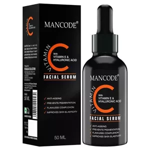 Mancode Vitamin C Facial Serum For Wrinkle Remover 50 Ml, - Picture 1 of 10