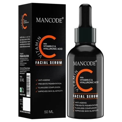 Mancode Vitamin C Facial Serum For Wrinkle Remover 50 Ml, - Image 1 of 4