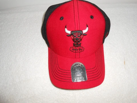 NEW NBA '47 Cooler MVP Mesh Adjustable Hat Chicago Bulls Red/Black Cover