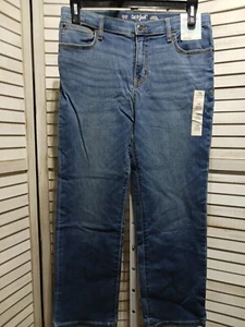 Cat And Jack Boys Jeans Size 14 Husky Blue Straight Stretch Adjustable Waist - Picture 1 of 16
