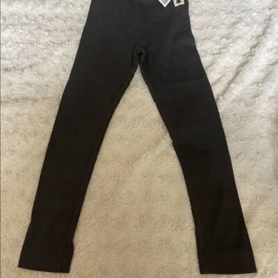 Leggings H&M Niños Algodón Acanalado en Gris Oscuro Talla 5-6Y Foto 1 de 4