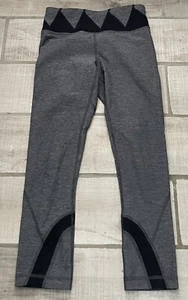 Lululemon Run: Inspire Crop II Size 4 Black And Gray Grey - Picture 1 of 6