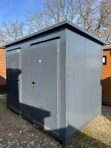 WC Container Toilette Box Doppelkabine Toilettencontainer Doppel-WC Kabine - Bild 1 von 11
