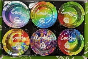 🤩DURABLE GLASS ASSORTED ASHTRAYS 🔥🧡 THICK GLASS!!! - Picture 1 of 2