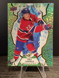 2021-22 Upper Deck Ice Green #122 COLE CAUFIELD RC Rookie  Montreal Canadiens
