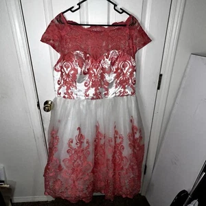 NWT Chi Chi London Coral Modcloth dress size 20 Midi Prom Celebration Wedding - Picture 1 of 7
