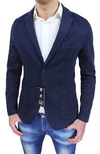 Cristiano Battistini Herren Schneiderjacke Made in Italy dunkelblau Slim Fit - Bild 1 von 3