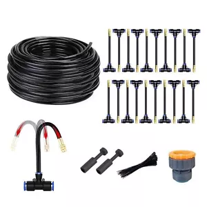 Garden Watering System Greenhouse Mist Drip Irrigation Kit 62Ft Watering System - Picture 1 of 7