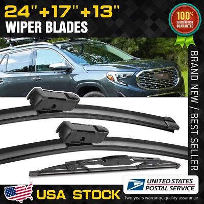 OEM quality windshield wiper blades for Chevrolet Equinox 2010-2017 24"&17"&13" - Image 1 of 4