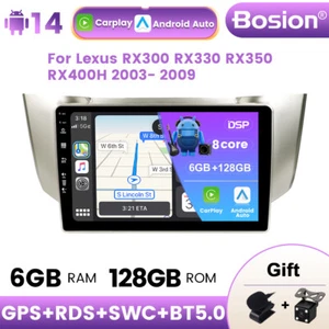 For Lexus RX300 RX330 RX350 RX400H Android14 Car Stereo Carplay GPS SAT NAV DAB+ - Picture 1 of 20