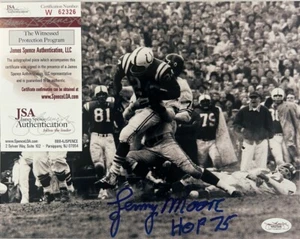 VTG Leonard Edward Moore HOF 75 Signed Autographed 8x10 Baltimore Colts JSA COA - Picture 1 of 7