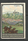 Association of German Clerks 2pf stamp/label (K&#246;nigstein Fortress)